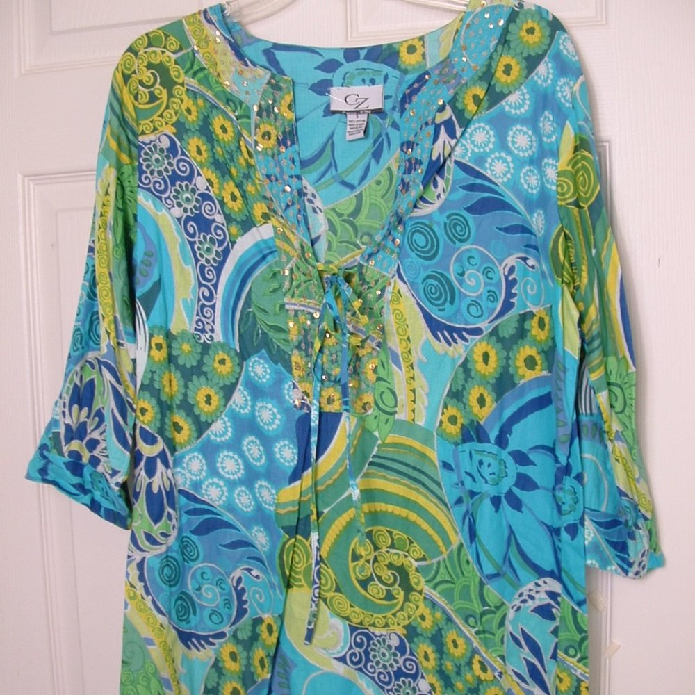 Beach Cover Up Tunic Top 50+ UV S